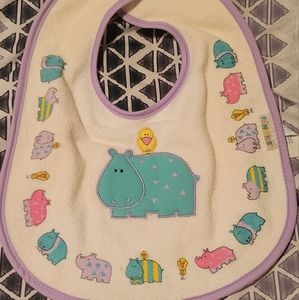 Hippo Baby Bib